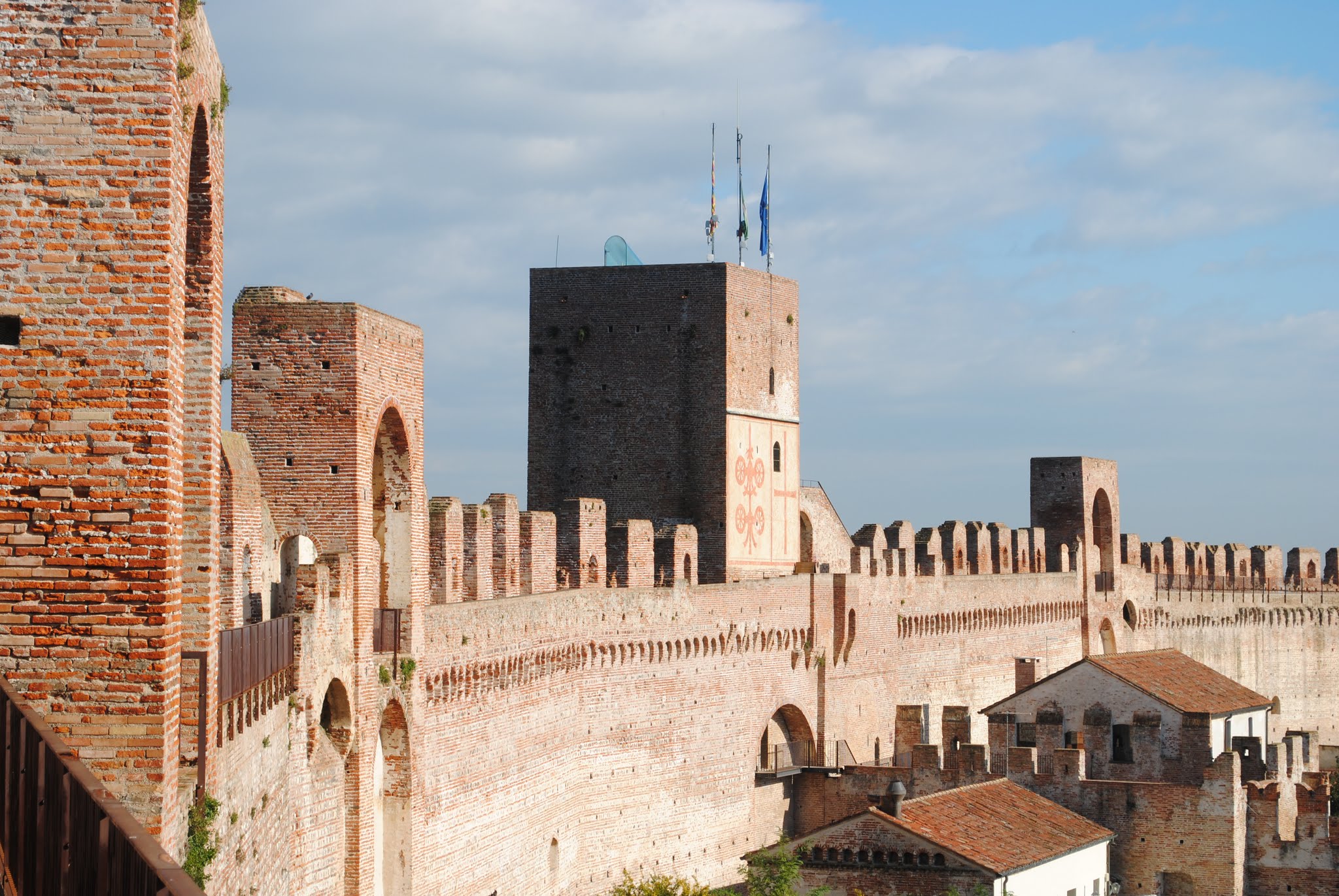 Caminando por las murallas medievales de Citadella (Padova, Italia)
