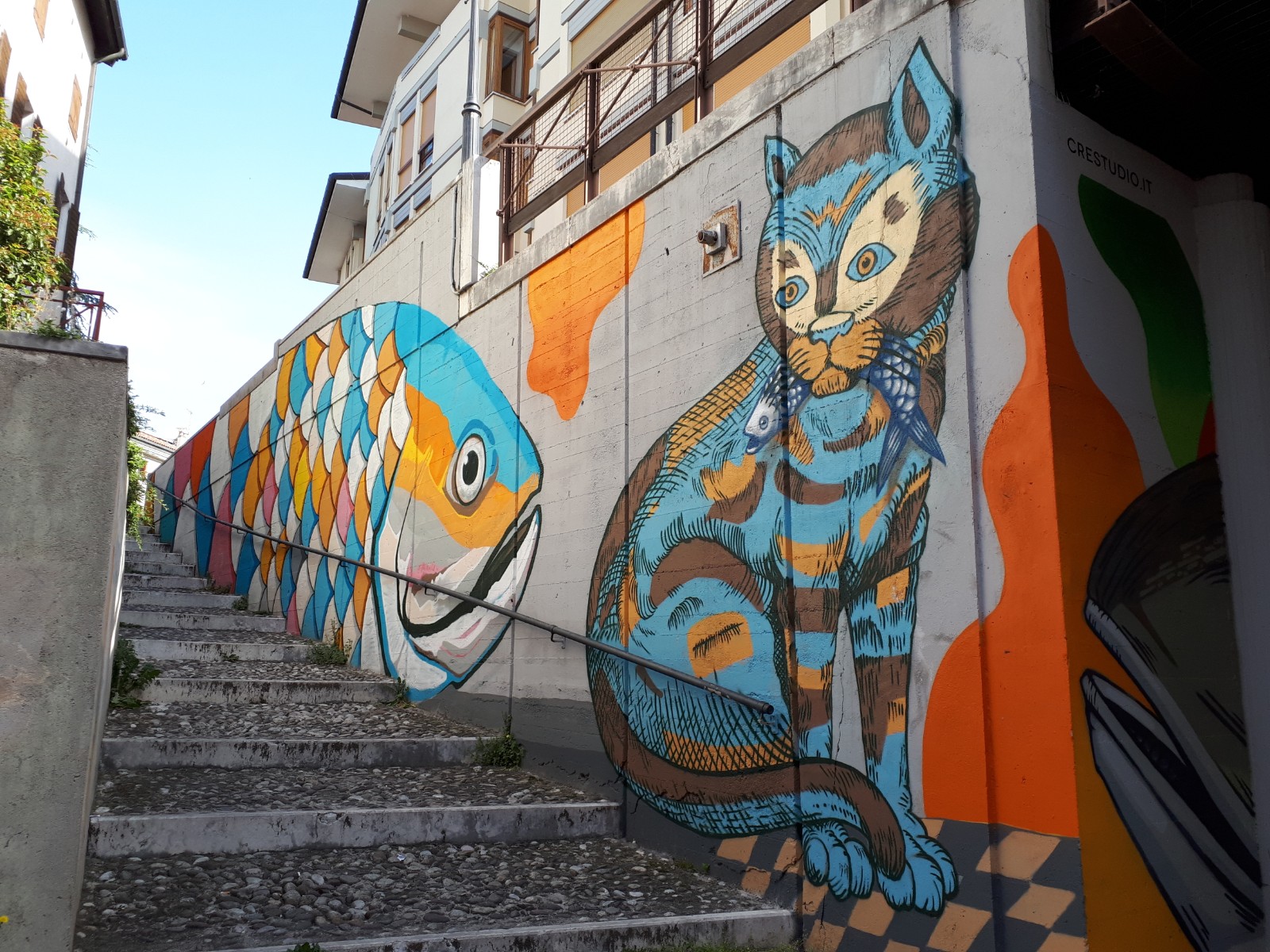 Detalles de Bassano del Grappa: Graffitis.