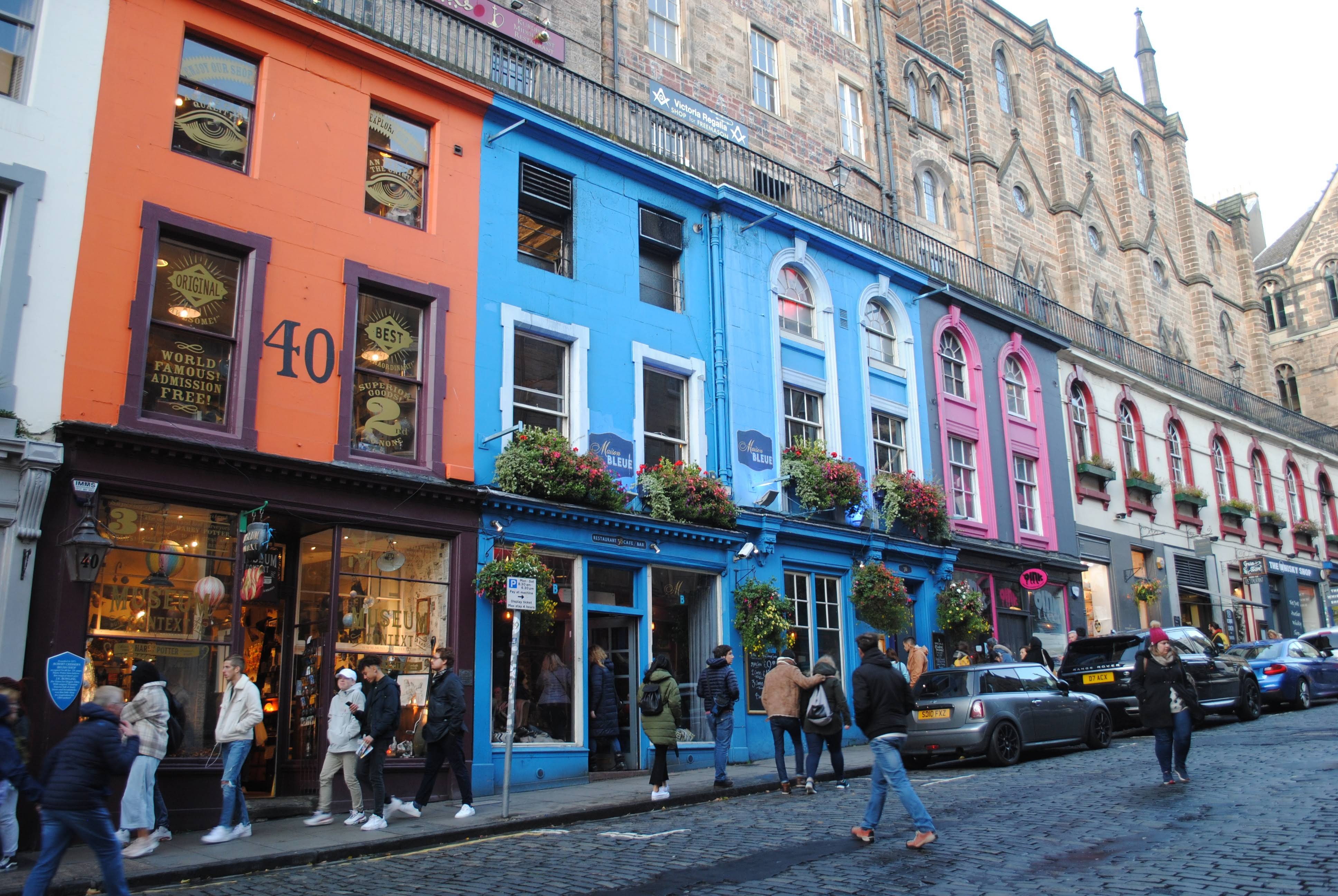 Victoria Street. Edimburgo, Escocia.