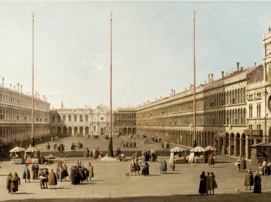 Canaletto: Piazza San Marco, Venezia. 1738-1740.