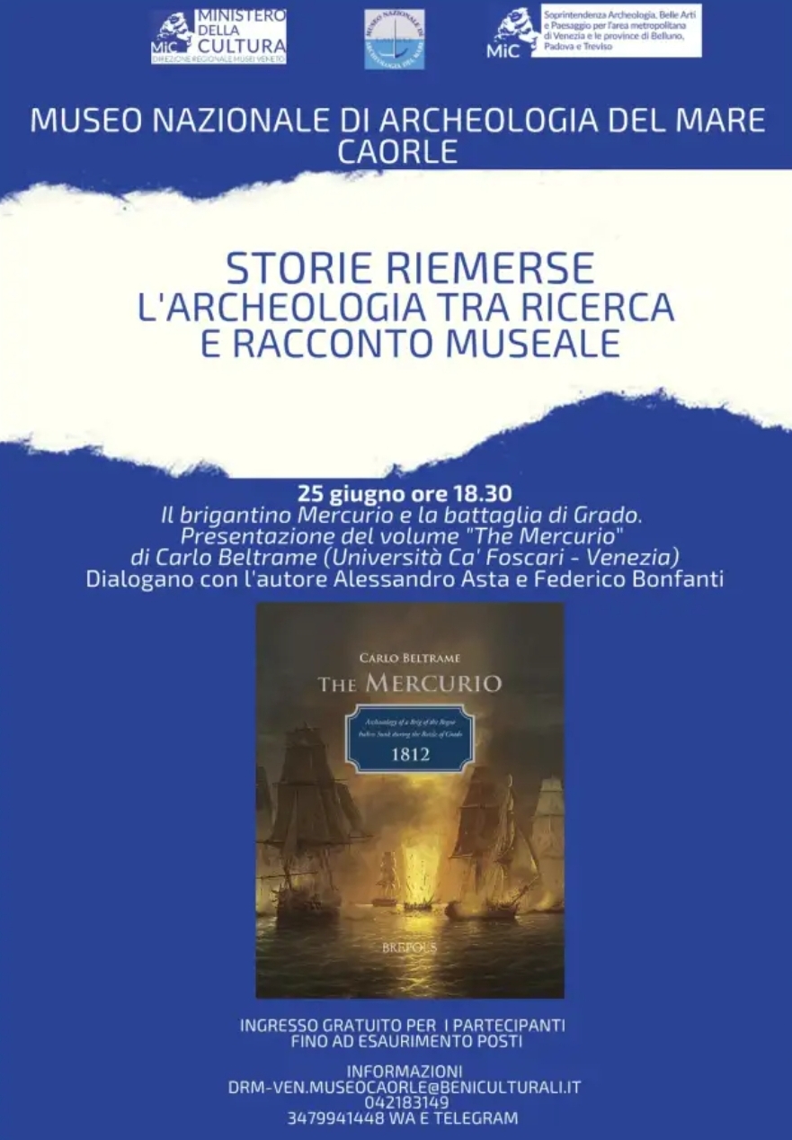 Caorle (Venezia). Al museo nazionale di Archeologia del Mare al via il ciclo di incontri “Storie riemerse – L’archeologia tra ricerca e racconto museale”.