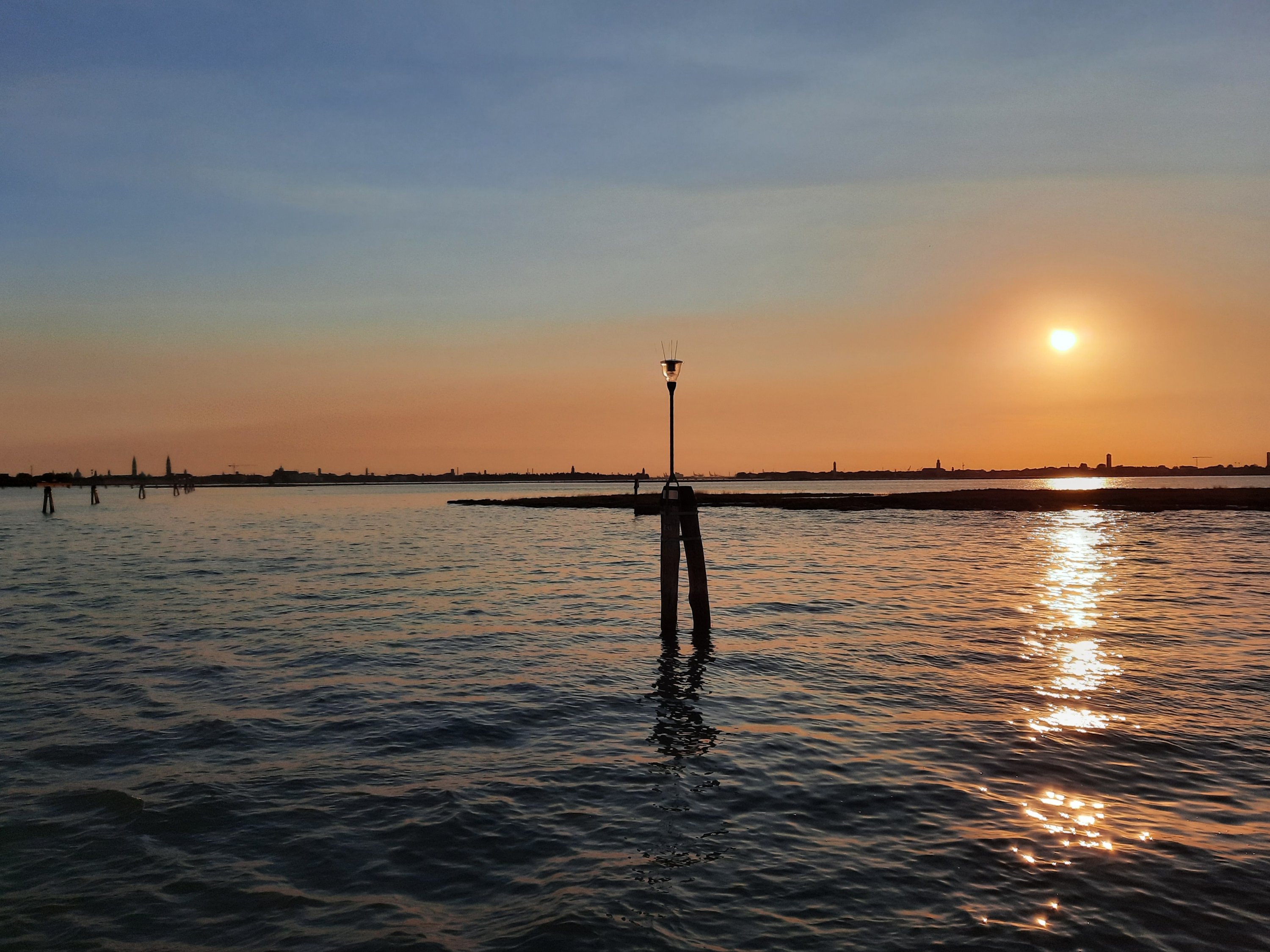 Atardecer en la Laguna de Venezia.