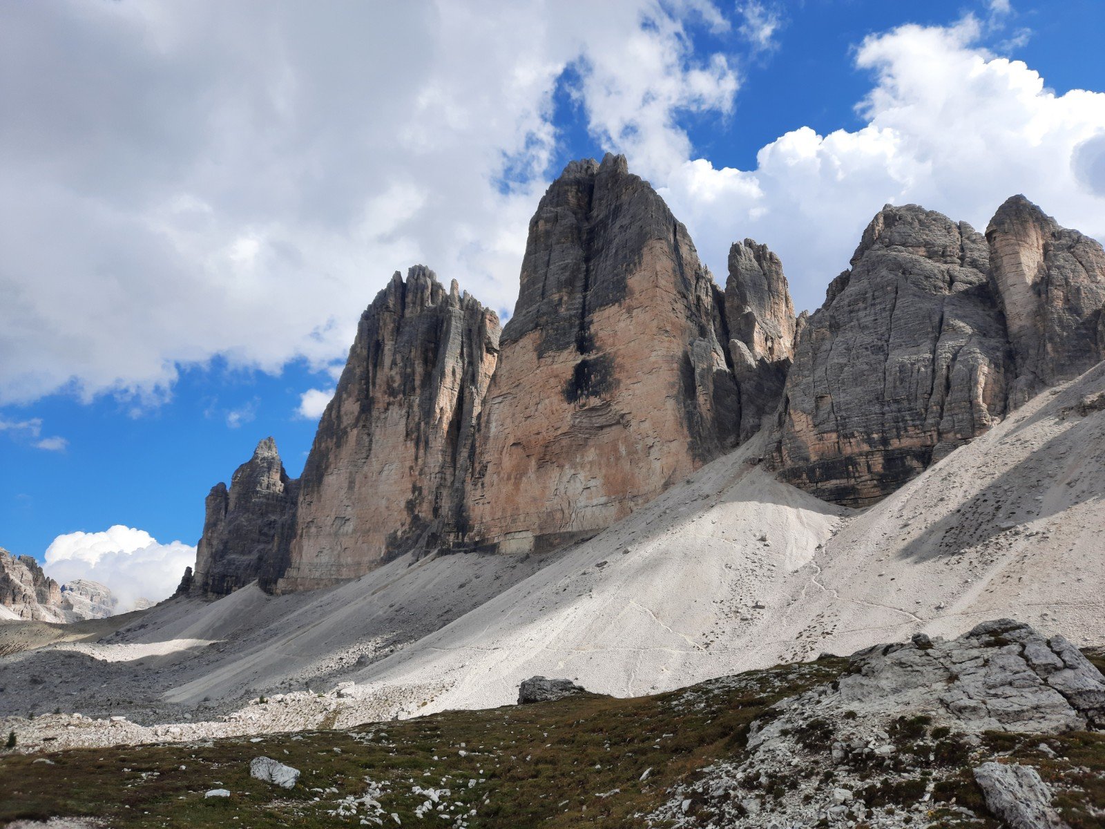 Detalles de «Le Tre Cime di Lavaredo». Dolomiti, Italia.