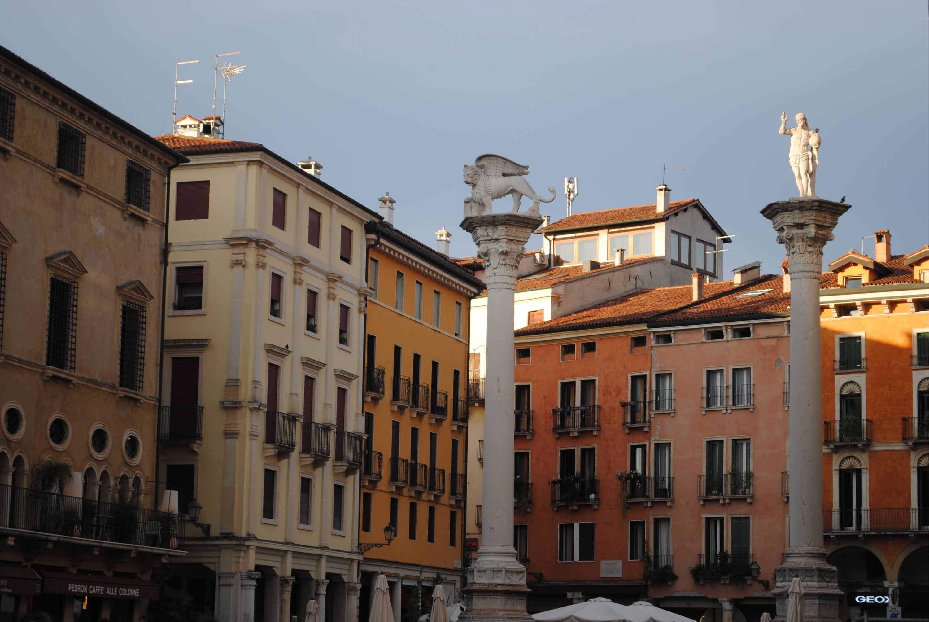 Las columnas de la «Piazza dei Signori» de Vicenza