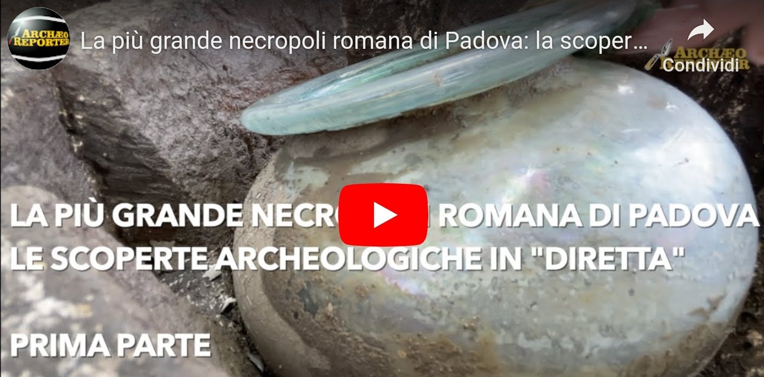 Videos: Descubren en Padova un gran Cementerio Romano del I -II Dc.
