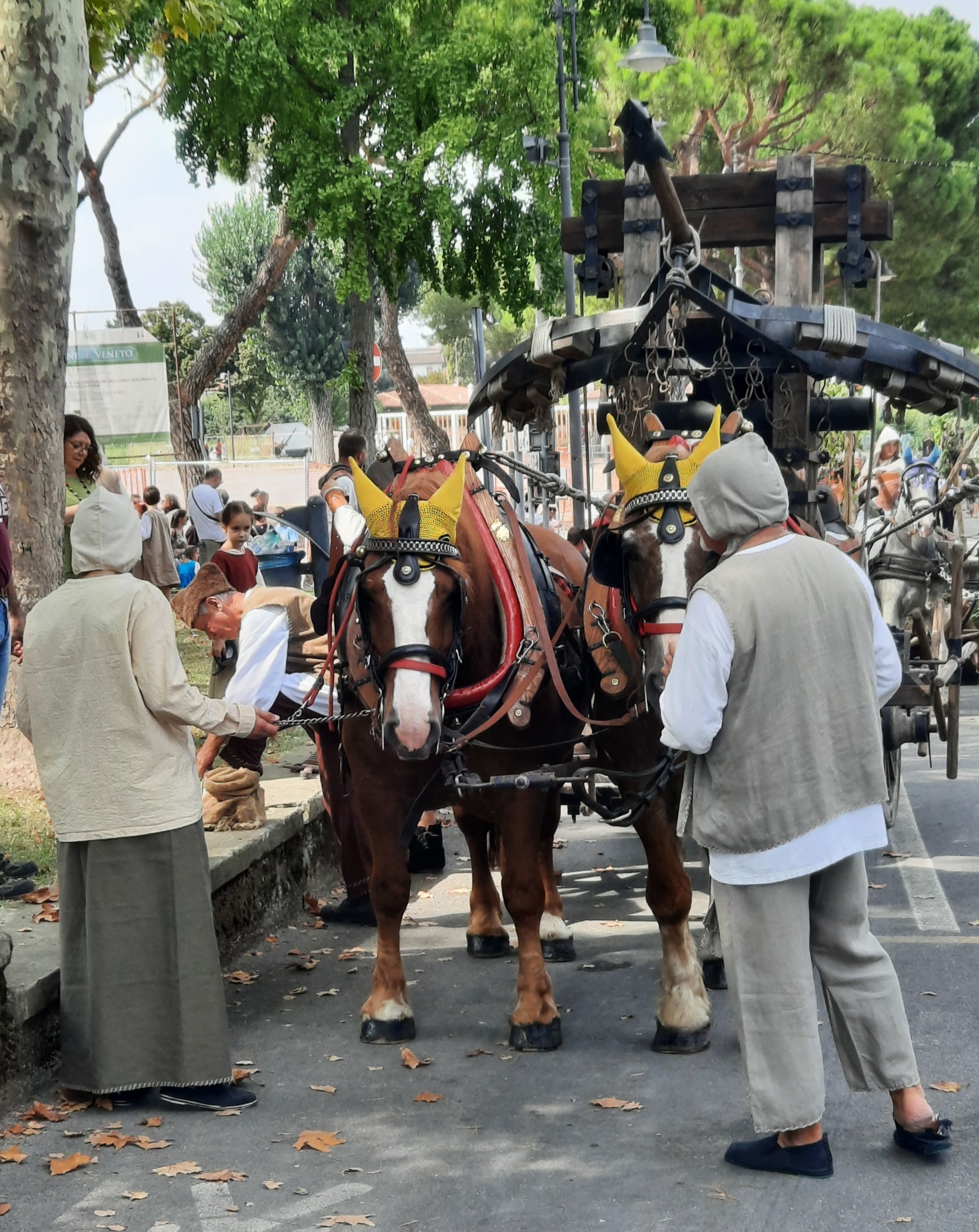 Palio de Monselice 2023. Desfile medieval.
