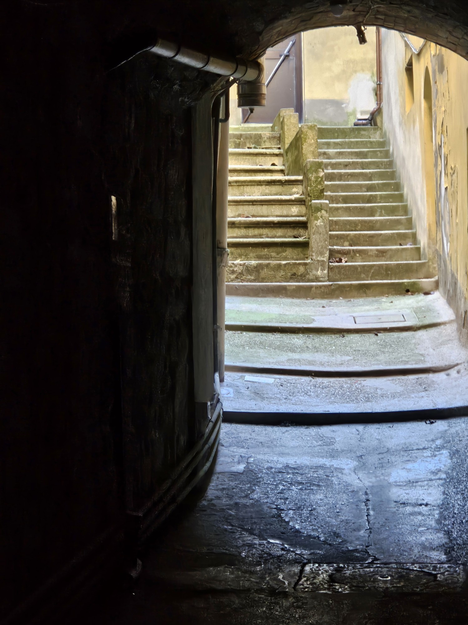 Escaleras, Volterra, Toscana.