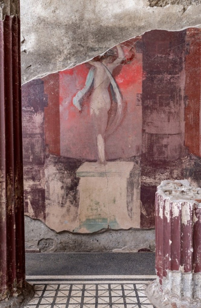 Pompei. Nell’insula 10 della Regio IX scoperto, in una sala per&nbsp;banchetti