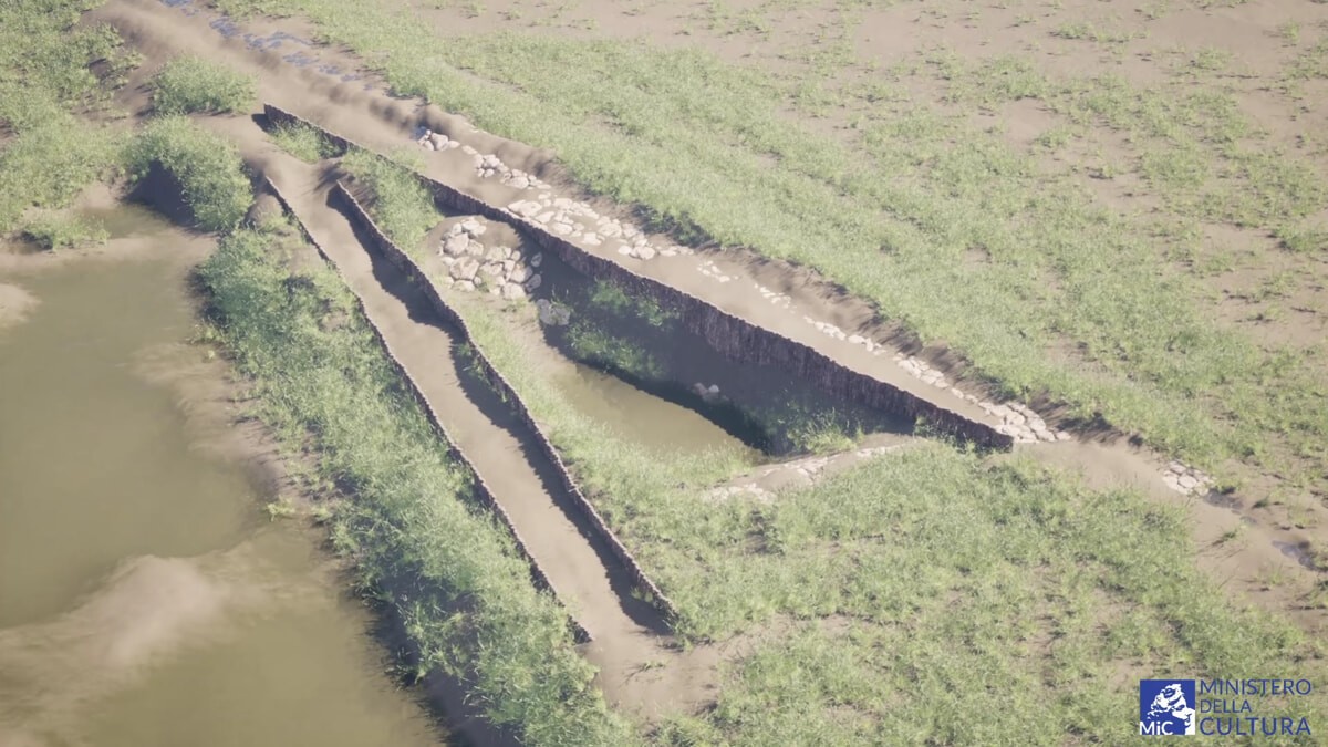 Alberoni, Lido de Venecia: la antigua estructura de madera construida para defenderse del agua